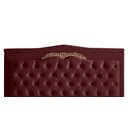 Ver imagem 1 de Cabeceira de Cama Box Painel Helena Casal 140 Cm Retro Capitonê Botão Encapados Suede Bordo Eli Móve