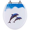 Ver imagem 1 de Tampa de Vaso Decorado Golfinhos Colonial para bacia Hervy Universal