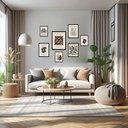 Ver imagem 1 de Kit 7 Quadros Decorativos Matisse Abstrato Black - com Vidro:madeira Preta