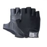 Luva de Ciclismo Bike Three Stars Palma de Couro LC-01 - PRETO - G - 1