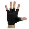 Luva de Musculação Academia Three Stars Palma de Couro FIT-05 - PRETO - G - 2