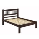 Ver imagem 2 de Cama de Casal de Madeira com Palitos Torneados Kasper - Castanho