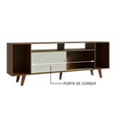 Ver imagem 5 de Rack para TV até 65 Polegadas Madesa Cancun com Pés Rustic/Branco 6E5Z Cor:Rustic/Branco