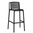 Ver imagem 2 de Kit 2 Banquetas Empilhável Floripa Fratini 100 Cm (altura) em Polipropileno Cor Preto