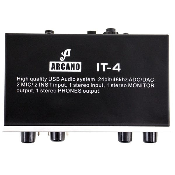 Interface de Áudio Arcano It-4 de Alta Qualidade com Pre-Amp e USB - 3