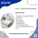 Ver imagem 3 de Cuba de Apoio para Banheiro Quadrada 30x30x11cm Louca Branca