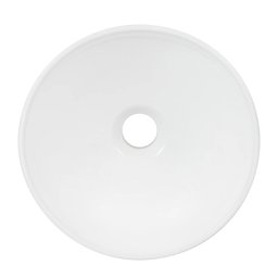 Cuba de Apoio para Banheiro Redonda 29x10cm Louca Branca - 4