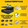 Mesa de Cabeceira Com Gaveta e Prateleira Preto - 2