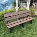 Ver imagem 4 de Banco para Jardim em Madeira Plástica Inbrasil 1,50mt