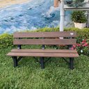 Ver imagem 6 de Banco para Jardim em Madeira Plástica Inbrasil 1,50mt