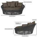 Ver imagem 2 de Chaise Hungria Alumínio Pintura Marrom Corda Náutica E9 Trama Original