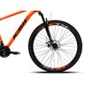 Bicicleta Mtb Aro 29 Ksw Xlt 21 Marcha Freio Disco Suspensão Cor:laranja Neon+preto;tamanho:21 - 4