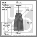Ver imagem 4 de Lustre Pendente em Madeira - Moca - 2908