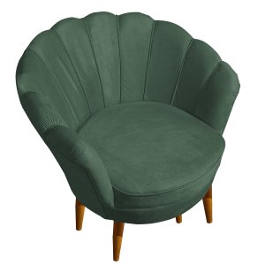 Poltrona Decorativa Petala Verde