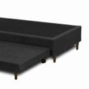 Ver imagem 4 de Base Cama Box Solteiro com Cama Auxiliar 0,88 Laura Vilajo: Suede Preto