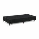 Ver imagem 5 de Base Cama Box Solteiro com Cama Auxiliar 0,88 Laura Vilajo: Suede Preto