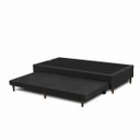 Ver imagem 3 de Base Cama Box Solteiro com Cama Auxiliar 0,88 Laura Vilajo: Suede Preto