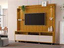 Ver imagem 2 de Home Theater para TV até 60 Polegadas 190cm 3 Portas Absoluto MDP Naturale/Off White Sala