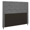 Ver imagem 1 de Cabeceira Luna para Cama Box Queen 160 Cm Suede Cor Cinza