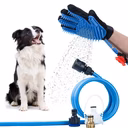 Ver imagem 6 de Luva Banho Cães Gatos e Pets Chuveiro Massageador Conforto
