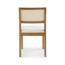 Ver imagem 5 de Cadeira Gipsy Cor Freijó Encosto Telinha Quadrada Crua Assento em Tecido 132 e Madeira Maciça