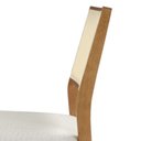 Ver mais imagens de Cadeira Gipsy Cor Freijó Encosto Telinha Quadrada Crua Assento em Tecido 132 e Madeira Maciça