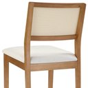 Ver imagem 7 de Cadeira Gipsy Cor Freijó Encosto Telinha Quadrada Crua Assento em Tecido 132 e Madeira Maciça