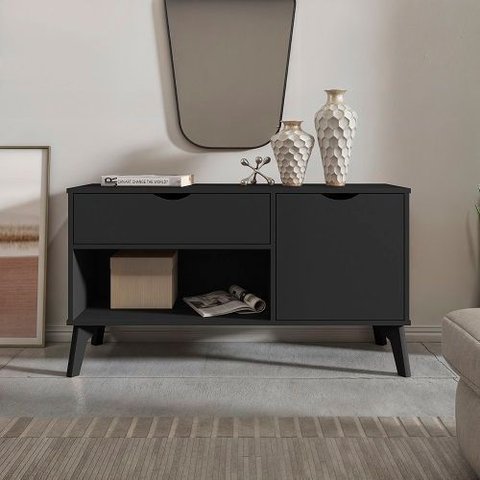 Buffet Aparador London Preto - Rv Móveis