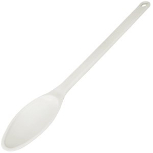 Colher Grande para Restaurante Cozinha Industrial 59cm Plástica Branca Mexer Alimentos Cinquetti