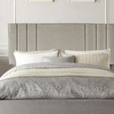Ver imagem 1 de Painel Estofada Grécia 90cm Solteiro Para Cama Box Quarto Linho Bege - Gat Magazine