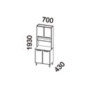 Ver imagem 4 de Cozinha Compacta Aço Topazio 4 Portas 70cm Branco Telasul