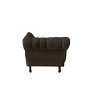 Ver imagem 7 de Recamier Decorativo Divã Amsterdã 147cm Lado Direito Suede Marrom