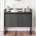Ver imagem 1 de Buffet para Sala Industrial 2 Portas Cantinho do Café Preto Onix