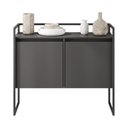 Ver imagem 5 de Buffet para Sala Industrial 2 Portas Cantinho do Café Preto Onix