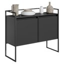 Ver imagem 4 de Buffet para Sala Industrial 2 Portas Cantinho do Café Preto Onix