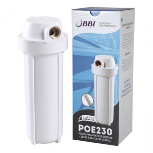 3 Filtros de Agua Bbi para Caixa D'água e Entrada Cavalete Poço Cisterna Poe + 3 Refis Extra