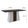 Mesa de Jantar Suprema Sonetto Móveis - 2