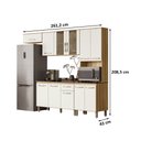 Ver imagem 2 de Cozinha Compacta com Balcão Fit Freijó Off White Nicioli