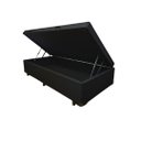 Ver imagem 1 de Cama Box Baú Solteirão Blindado Diversas Cores (88x188x42) - Linhão - Preto Fosco