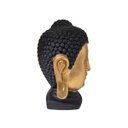 Ver imagem 4 de Escultura Cabeça de Buda Cerâmica Dourado Ouro Envelhecido e Preto 34cm Columbus Gold