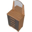 Ver imagem 6 de Cômoda para Quarto com Espelho 5 Gavetas 63cm Savona A04 Freijó Titanium - Lyam Decor