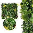 Ver imagem 4 de Kit com 10 Painéis Verdes Artificiais com Proteção Uv Ideal para Jardins Externos e Apartamentos