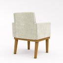 Ver imagem 5 de Cadeira Escritório Recepção Poltrona Reforçada Decorativa Cor:bege