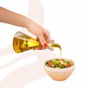 Ver imagem 3 de Galheteiro Bico Dosador 250ml Borea Oikos Vidro Transparente Porta Condimentos Azeite Vinagre