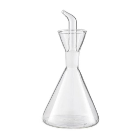 Galheteiro Bico Dosador 250ml Borea Oikos Vidro Transparente Porta Condimentos Azeite Vinagre