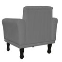 Ver imagem 3 de Poltrona Decorativa Classic Capitonê Suede Diversas Cores - DS Estofados - Cinza