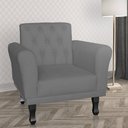 Ver imagem 4 de Poltrona Decorativa Classic Capitonê Suede Diversas Cores - DS Estofados - Cinza