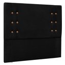 Ver imagem 7 de Kit Cabeceira e Calçadeira Recamier Queen 1,60m Suede Preto