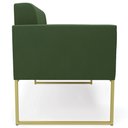 Ver mais imagens de Sofá Namoradeira Base Industrial Dourado Ana Suede Verde - Ibiza