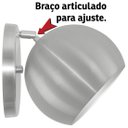 Ver imagem 4 de Arandela Retrô Bola Lavabo Banheiro Corredor Sacada Escovado